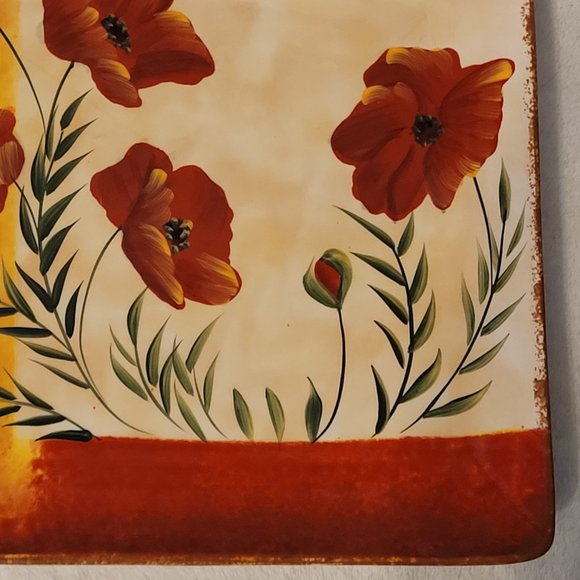 Pier 1 "Poppies" Dinner Plate 10.5 Inches - Picture 5 of 7